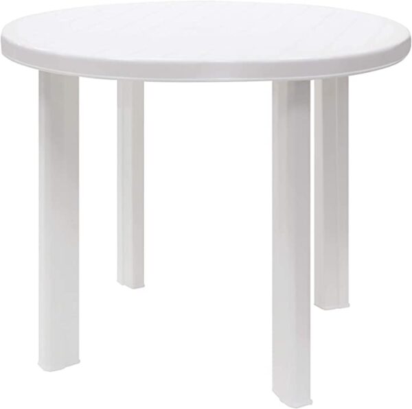 طاولة مستديرة بلاستيك 85 سم من كوزموبلاست احصل على طاولة مستديرة بلاستيكية عالية الجودة بقطر 85 سم من كوزموبلاست، تصميم عصري ومناسبة للاستخدام في المنزل أو المكتب.