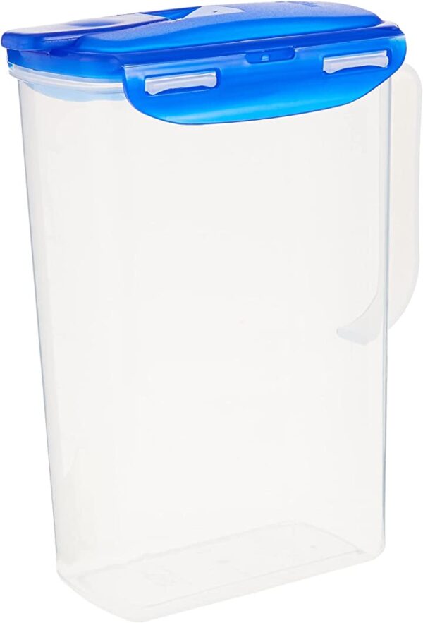 وعاء مياه للثلاجة من لوك ان لوك -HPL735، بغطاء علوي قلاب 70.55 اونصة/ كوب 8.5 مل، شفاف/ازرق وعاء مياه للثلاجة من لوك ان لوك، بغطاء قلاب وسعة 70.55 اونصة/ كوب 8.5 مل، شفاف/ازرق. مثالي للتخزين في الثلاجة وسهل الاستخدام.