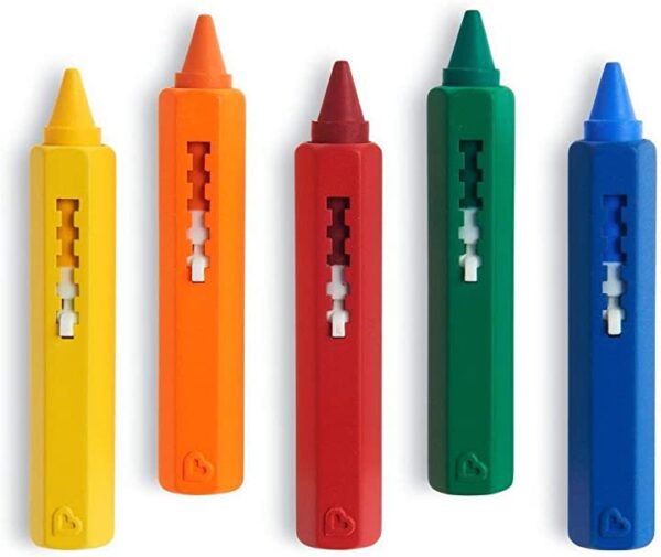 أقلام تلوين ألعاب وقت الاستحمام من مانشكين - ألوان متعددة، عبوة من 5 قطع تعرف على أقلام تلوين ألعاب وقت الاستحمام من مانشكين بألوان متعددة، واحصل على عبوة من 5 قطع لأوقات ممتعة في الحمام. اطلبها الآن!