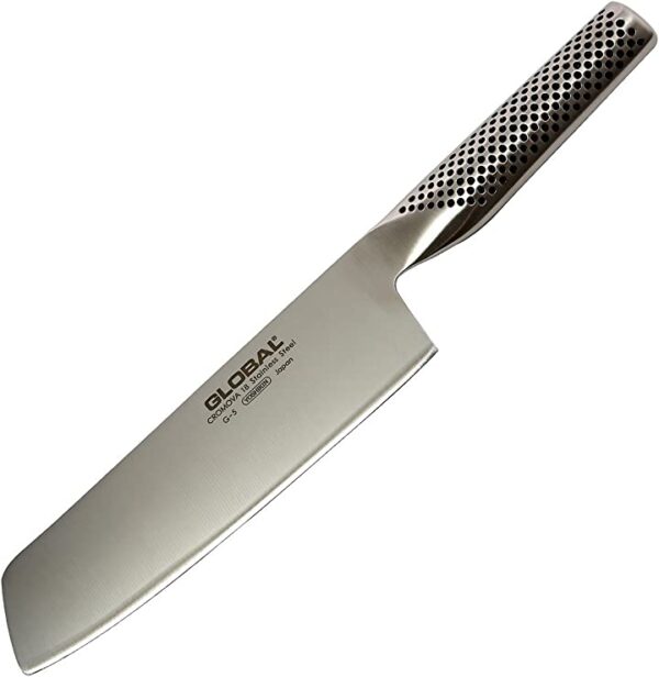 سكين خضار من جلوبال، فضي، 18 سم GB-G-5 احصل على سكين خضار عالية الجودة من جلوبال بطول 18 سم ولون فضي. تمتع بتجربة طهي سهلة وسلسة مع GB-G-5.