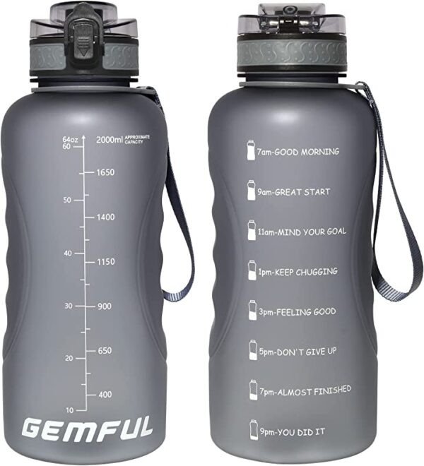 زجاجة مياه كبيرة للشرب بماصة من جيمفول سعة 64 اونصة، مانعة للتسرب وخالية من مادة BPA، زجاجة مياه مضادة للانزلاق لصالة الالعاب الرياضية والانشطة الرياضية في الهواء الطلق (لون رمادي) اشتري اونلاين بأفضل الاسعارزجاجة مياه كبيرة للشرب بماصة من جيمفول سعة 64 اونصة، مانعة للتسرب وخالية من مادة BPA، زجاجة مياه مضادة للانزلاق لصالة الالعاب الرياضية والانشطة الرياضية في الهواء الطلق (لون رمادي)✓ شحن سريع و مجاني✓ ارجاع مجاني✓ الدفع عند