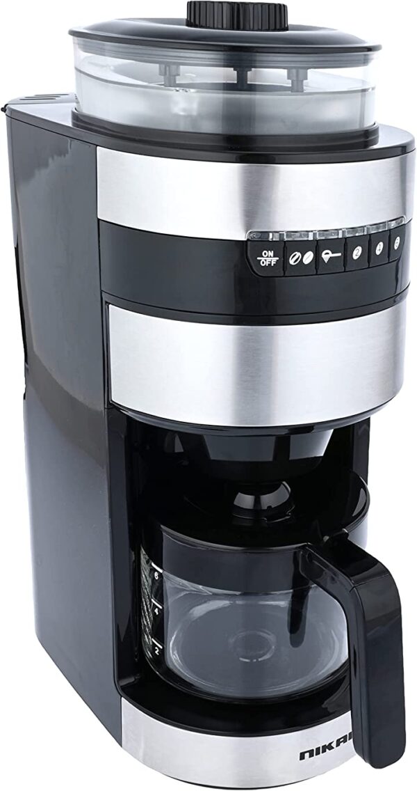ماكينة تحضير القهوة مع خاصية طحن الحبوب الاوتوماتيكية من نيكاي- متعددة الالوان، NCM200B احصل على قهوة طازجة ومطحونة بالمنزل مع ماكينة تحضير القهوة الأوتوماتيكية من نيكاي. متعددة الألوان وسهلة الاستخدام. اطلب الآن NCM200B!