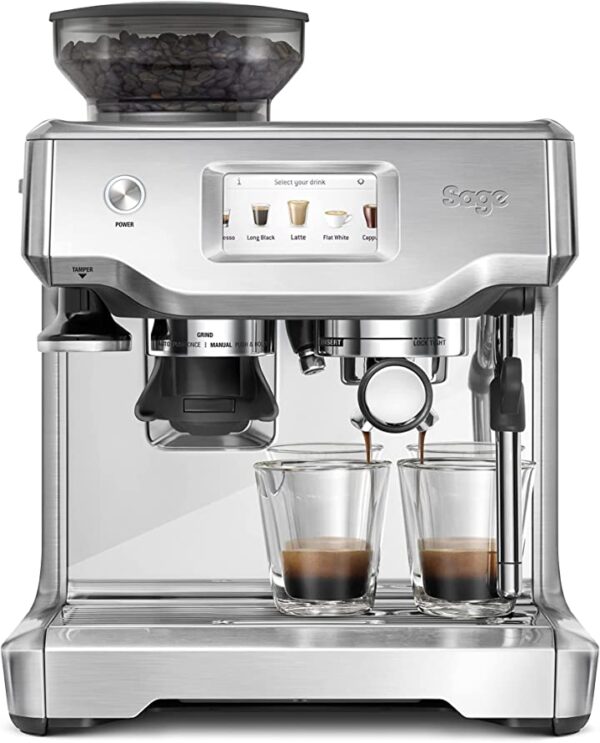 ماكينة تحضير اسبرسو نصف اوتوماتيكية SES880BSS مع لمسة متقنة لصانعي القهوة من سايج، بقوة 1700 واط تمتع بتحضير قهوة اسبرسو متقنة مع ماكينة SES880BSS النصف اوتوماتيكية من سايج، بقوة 1700 واط ولمسة احترافية لصانعي القهوة.