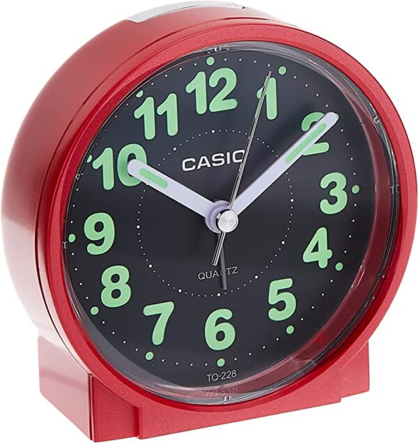Casio Round Travel Table Top Alarm Clock احصل على ساعة منبه Casio المستديرة المحمولة للسفر والمكتب لتنظيم يومك بأسلوب مثالي. اشترِ الآن من متجرنا.